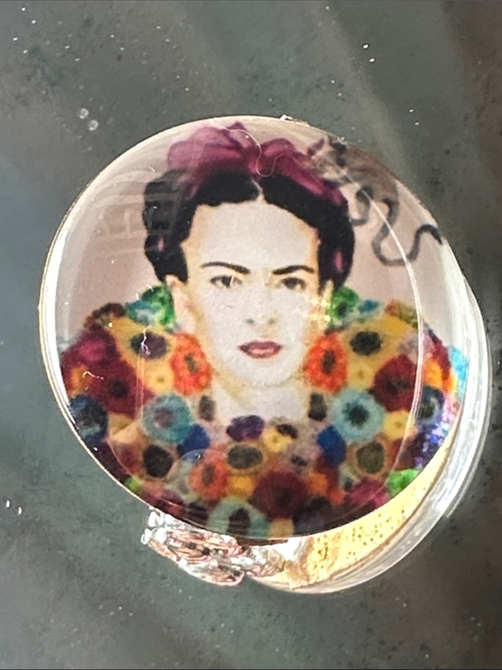 Frida Kahlo Cabochon Pin Brooch
